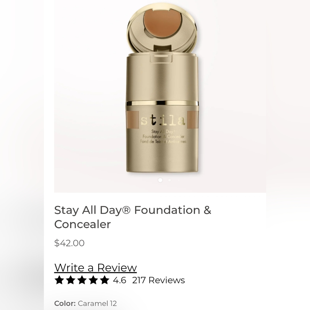 NIB🔥12 Hour 🤩 Stila "Stay All Day" Foundation & Concealer❤️‍🔥Caramel 1